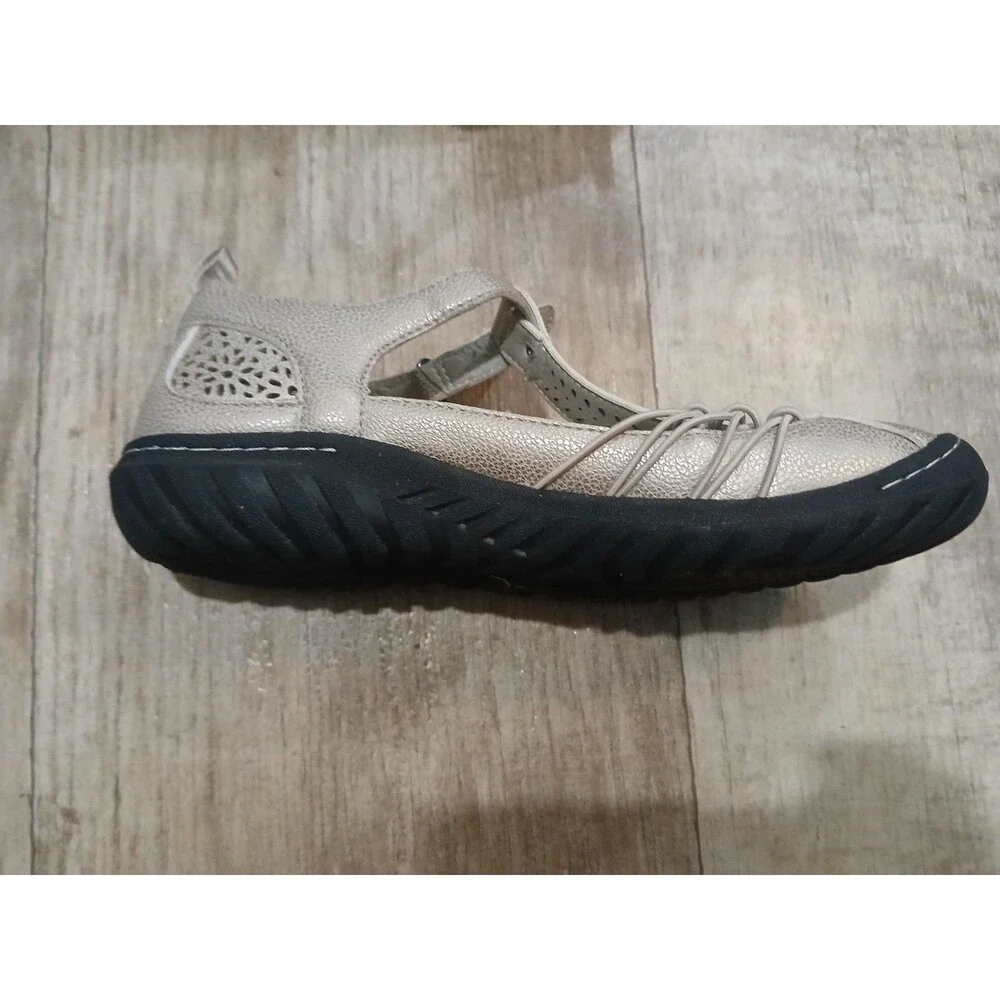 JBU by Jambu Women’s Gray Sahara Mary Jane Slip On Perforated Shoes - Size 8 M